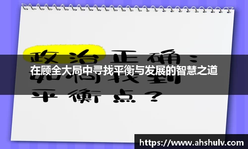 在顾全大局中寻找平衡与发展的智慧之道