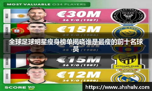 全球足球明星瘦身榜单揭晓谁是最瘦的前十名球员